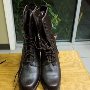 Fabrique Ankle Lace Up Booties 8 1/2